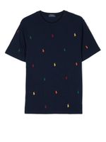 POLO RALPH LAUREN KIDS t-shirt à logo brodé - Bleu POLO RALPH LAUREN KIDS t-shirt à logo brodé - Bleu