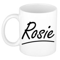 Rosie voornaam kado beker / mok sierlijke letters - gepersonaliseerde mok met naam - Naam mokken