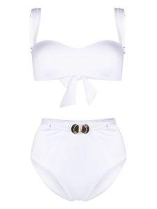 Noire Swimwear bikini bandeau Seashell - Blanc