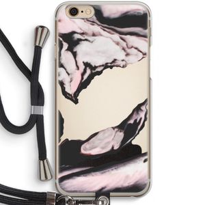 Roze stroom: iPhone 6 / 6S Transparant Hoesje met koord