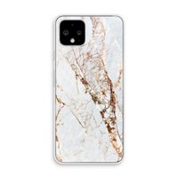 Goud marmer: Pixel 4 Transparant Hoesje