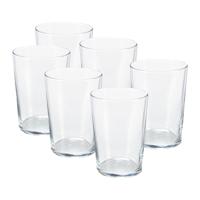 Pasabahce Drinkglazen/waterglazen Bistro - transparant - glas - set 12x stuks - 510 ml