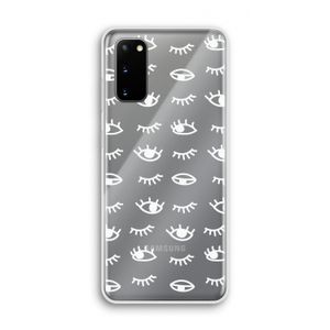 Eye pattern #3: Samsung Galaxy S20 Transparant Hoesje