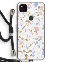 Terrazzo N°8: Pixel 4a 5G Transparant Hoesje met koord