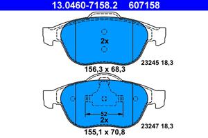 ATE Remblokset 13.0460-7158.2