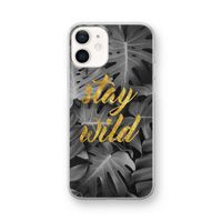 Stay wild: iPhone 12 mini Transparant Hoesje