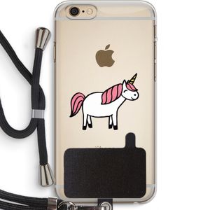 Eenhoorn: iPhone 6 PLUS / 6S PLUS Transparant Hoesje met koord