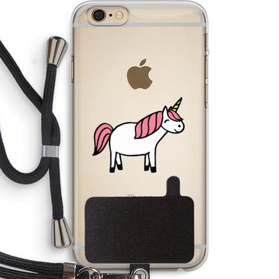 Eenhoorn: iPhone 6 PLUS / 6S PLUS Transparant Hoesje met koord