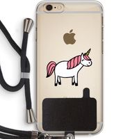 Eenhoorn: iPhone 6 PLUS / 6S PLUS Transparant Hoesje met koord