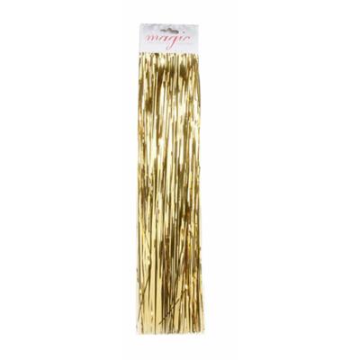 Engelenhaar - goud - 1x zakje - 50 cm - lametta haar - folie - tinsel - kerstversiering