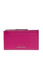 Michael Kors porte-cartes Emblem en cuir - Violet - thumbnail