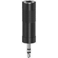 Hama 00205196 Jackplug Audio Adapter [1x Jackplug female 6,3 mm - 1x Jackplug male 3,5 mm] Zwart - thumbnail