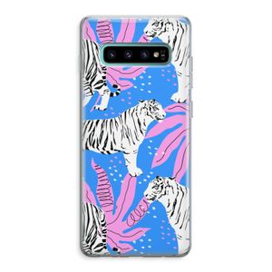 Tijger: Samsung Galaxy S10 Plus Transparant Hoesje