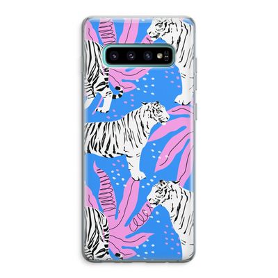 Tijger: Samsung Galaxy S10 Plus Transparant Hoesje