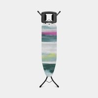 Brabantia Strijkplank A, 110x30 cm Morning Breeze met solide strijkijzerhouder - Black - thumbnail