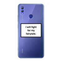 Fight for my fairytale: Honor Note 10 Transparant Hoesje