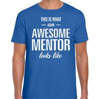 Awesome mentor fun t-shirt blauw voor heren - bedankt cadeau voor een  mentor 2XL  - - thumbnail