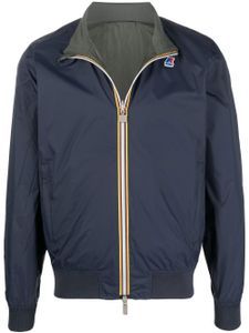 K-Way veste réversible à détails rayés - Bleu