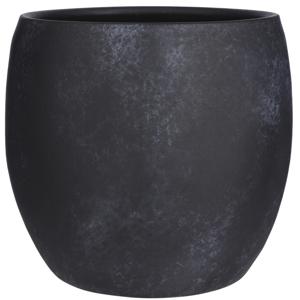 Mica Decorations Plantenpot - zwart - mat - keramiek - 33 x 31 cm