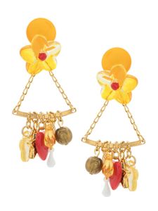 Amir Slama boucles d'oreilles Penduricalho - Jaune