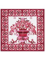 Dolce & Gabbana foulard Majolica en serge - Rouge - thumbnail