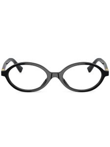 Miu Miu Eyewear oval optical glasses - Noir