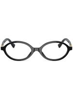 Miu Miu Eyewear oval optical glasses - Noir