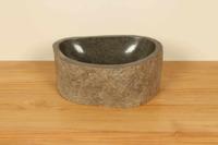 Rivierstenen waskom RS020314, 38x29x15 cm