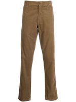 ASPESI pantalon en velours côtelé à taille mi-haute - Marron