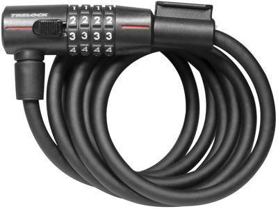 Trelock sk 210 c180/10 - flexibel kabelslot, 180 cm, zwart
