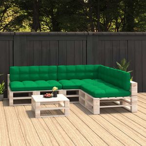 Bankussens pallet 7 st groen