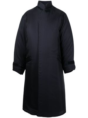 Yohji Yamamoto manteau à fermeture dissimulée - Noir