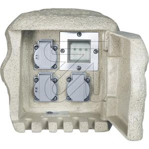 Tuinstopcontact Polystone look 3 stopcontacten draadloosschakelen