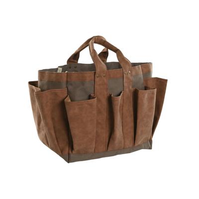 Gereedschapshouders Home ESPRIT Handtas Tuin Bruin 47 x 18 x 27 cm