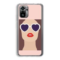 Red lips: Xiaomi Redmi Note 10S Transparant Hoesje