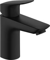 Hansgrohe Logis ééngreeps wastafelmengkraan 100 CoolStart zonder afvoer, mat zwart