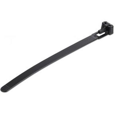 StarTech.com CBMZTRB5BK kabelbinder Losmaakbare kabelbinder Nylon, Kunststof Zwart 100 stuk(s)