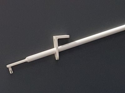 Bedieningstang Dagplaats. 750mm Ral9001