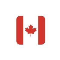 Glas viltjes met Canadese vlag 15 st - thumbnail