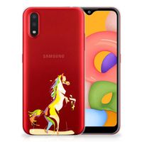 Samsung Galaxy A01 Telefoonhoesje met Naam Horse Color