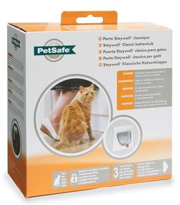 Petsafe Kattenluik met tunnel wit