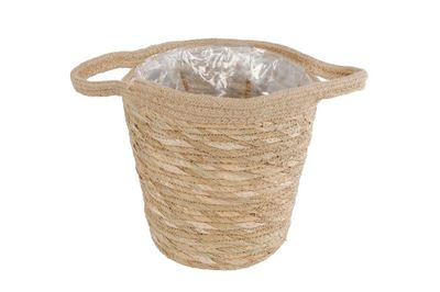 Mand conisch Amanda L naturel pot 21 23x23x22,5cm