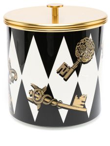 Fornasetti seau à glace Chiavi Oro e Rombi - Noir