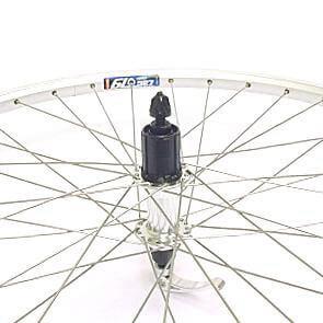 Roland achterwiel 28 uitval cass 8/9v zac19 zilver rvs spk