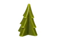 Home Society kaars kerstboom 9x12cm groen 1 stuks