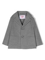 Il Gufo blazer boutonné à logo brodé - Gris