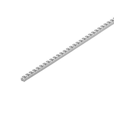 Weidmüller CLI C 02-3 WS/SW 9 CD Markeerring Opdruk 9 Buitendiameter 1.3 tot 3 mm 1568241530
