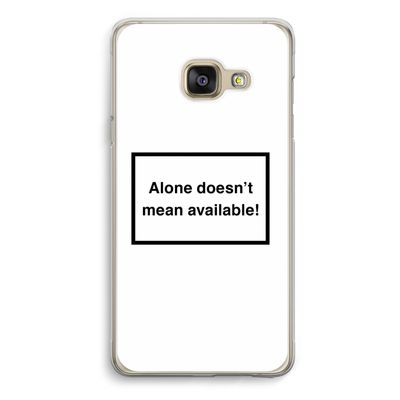 Alone: Samsung A3 (2017) Transparant Hoesje