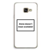 Alone: Samsung A3 (2017) Transparant Hoesje