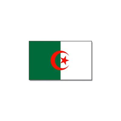 Vlag Algerije - groen/wit/rood - polyester - 90x150 cm - landen vlag